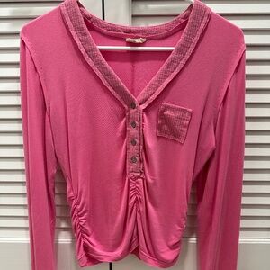 Pink POL Long Sleeve Shirt (Size small)